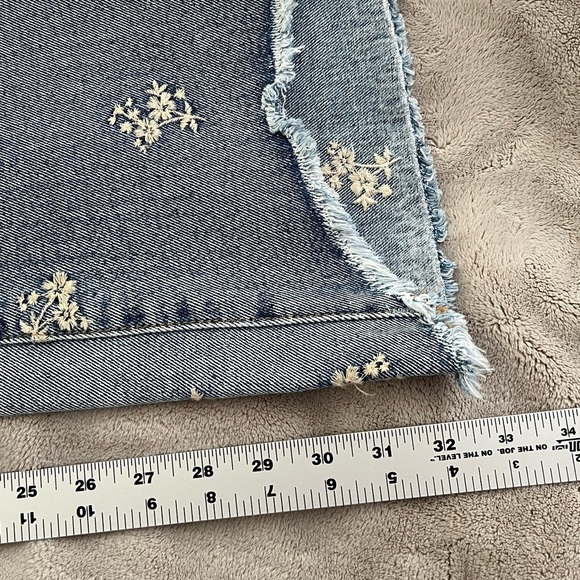 Free People Blue Floral Flare Jeans - Picture 16 of 16